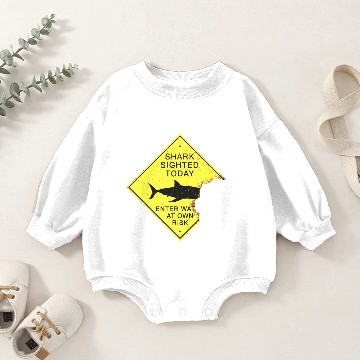 Discover Shark attack panel Baby Romper Sweatshirts