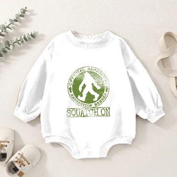 Discover Squatch On - Official Sasquatch Expedition Member Baby Romper Sweatshirts