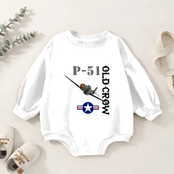 Discover P-51 Old Crow Baby Romper Sweatshirts