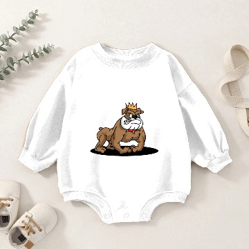 Discover Bully Dog Cartoon Baby Romper Sweatshirts