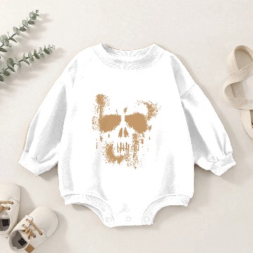 Discover Skull Dust Punisher - BEIGE Baby Romper Sweatshirts
