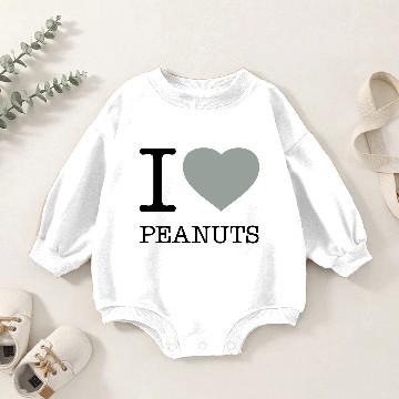 Discover I LOVE PEANUTS Baby Romper Sweatshirts