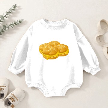 Discover Cheesy Sandwiches Baby Romper Sweatshirts