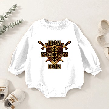 Discover Iron Sharpens Iron Baby Romper Sweatshirts