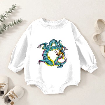 Discover Chinese dragon tattoo Baby Romper Sweatshirts