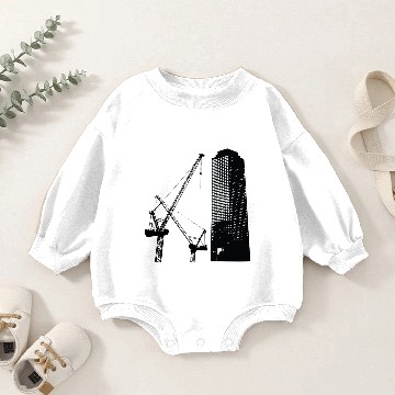 Discover Skyscraper building construction Baby Romper Sweatshirts