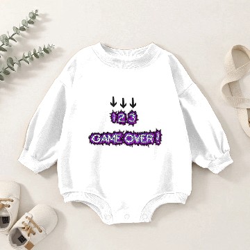 Discover Game Over Baby Romper Sweatshirts