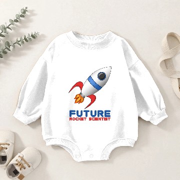 Discover Future Rocket Scientist Baby Romper Sweatshirts