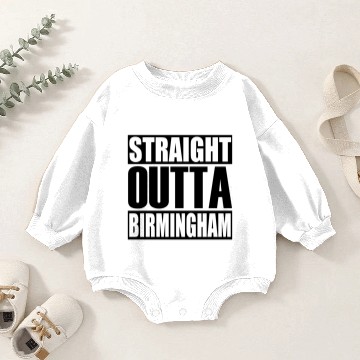 Discover Straight Outta Birmingham Baby Romper Sweatshirts