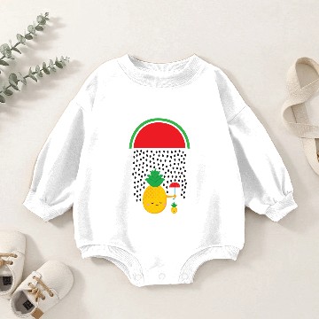 Discover Melon Rain - Pineapple Baby Romper Sweatshirts