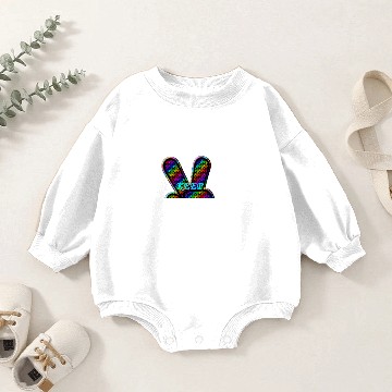 Discover peace-sign multi color wi Baby Romper Sweatshirts