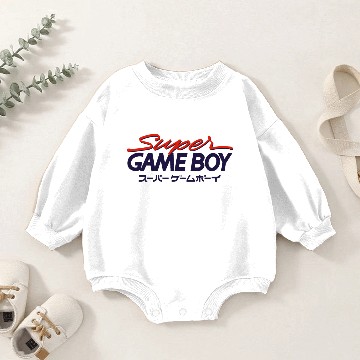 Discover Super Gameboy Logo Baby Romper Sweatshirts