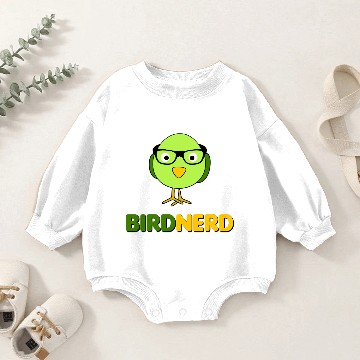 Discover Bird Nerd Baby Romper Sweatshirts