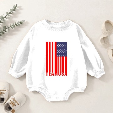 Discover Team USA Flag Baby Romper Sweatshirts