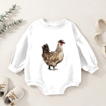 Discover Free Cambridge Chicken Baby Romper Sweatshirts