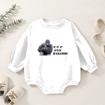 Discover HARAMBE RIP Baby Romper Sweatshirts