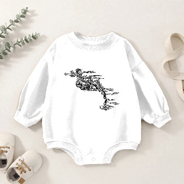 Discover seahorse skeleton Baby Romper Sweatshirts