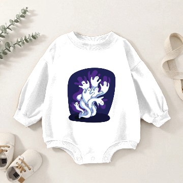 Discover Ghost Town Baby Romper Sweatshirts
