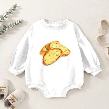 Discover Garlic Bread Baby Romper Sweatshirts