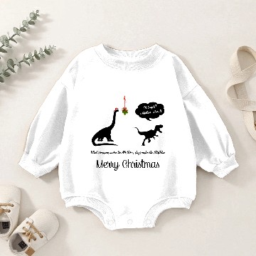 Discover MISTLETOE FUNNY X'MAS Baby Romper Sweatshirts