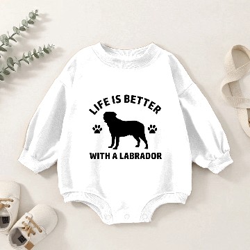 Discover labrador design Baby Romper Sweatshirts