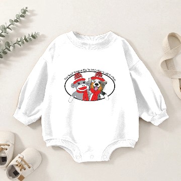 Discover Sock Monkey and Aussie Dog Baby Romper Sweatshirts