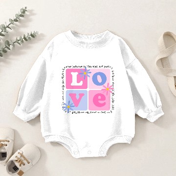 Discover John 3:16 Baby Romper Sweatshirts
