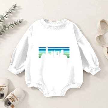 Discover Retro Oklahoma City Skyline Baby Romper Sweatshirts