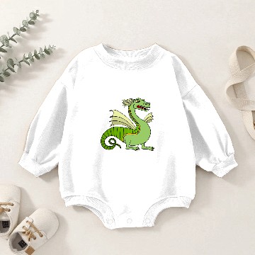 Discover Green Chinese Dragon Baby Romper Sweatshirts