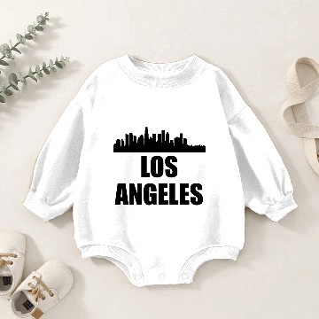 Discover Los Angeles CA Skyline Baby Romper Sweatshirts