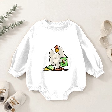 Discover chicken chick poultry easter egg Baby Romper Sweatshirts