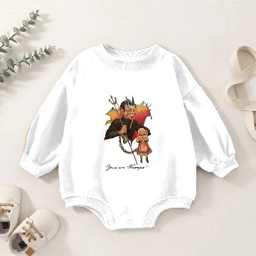 Discover Krampus Breaks Through Baby Romper Sweatshirts