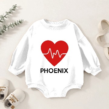 Discover Heart Phoenix Baby Romper Sweatshirts