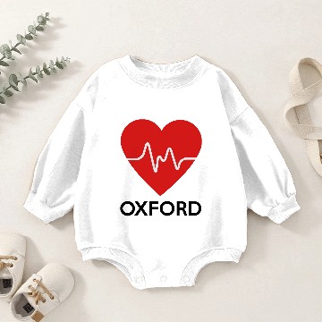 Discover Heart Oxford Baby Romper Sweatshirts