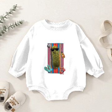 Discover Beach Pickle Baby Romper Sweatshirts