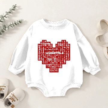 Discover Undertale Heart Character Baby Romper Sweatshirts