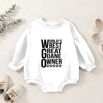 Discover World's Best Great Dane Owner Baby Romper Sweatshirts