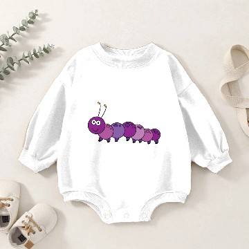 Discover Caterpillar Baby Romper Sweatshirts