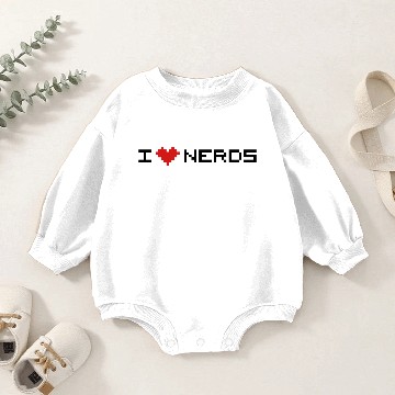 Discover I love nerds Baby Romper Sweatshirts
