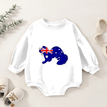 Discover Australian Flag - Ferret Baby Romper Sweatshirts