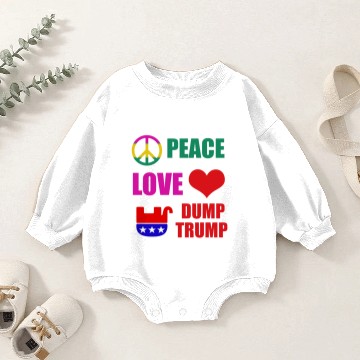 Discover Anti Trump designs Baby Romper Sweatshirts
