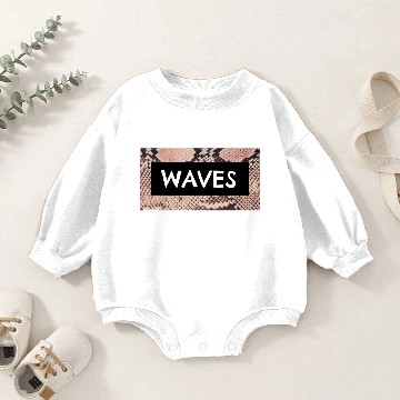 Discover SNAKE SKIN WAVES LOGO Baby Romper Sweatshirts