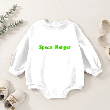 Discover Space Ranger Alien Green Baby Romper Sweatshirts Design