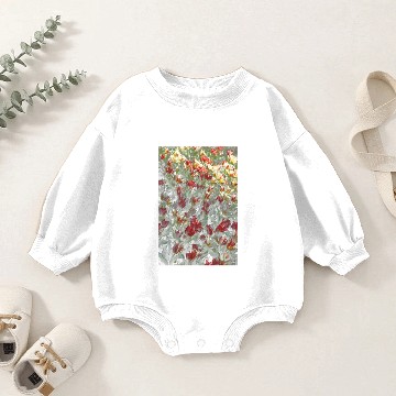 Discover Impressionistic Tulips Baby Romper Sweatshirts