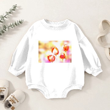 Discover High Key Tulip Quartet Baby Romper Sweatshirts