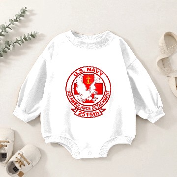 Discover 2515th US Navy Air Ambulance Detachment Throwback Baby Romper Sweatshirts