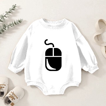 Discover computer mouse nerd Baby Romper Sweatshirts