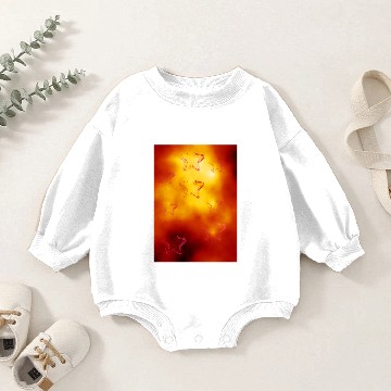 Discover stars in hellfire Baby Romper Sweatshirts