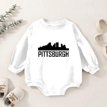 Discover Pittsburgh Pennsylvania City Skyline Baby Romper Sweatshirts