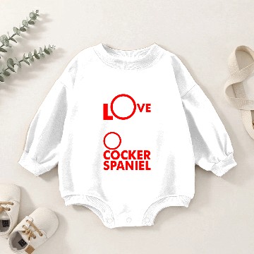 Discover Love Is Being Owned By A Cocker Spaniel Baby Romper Sweatshirts